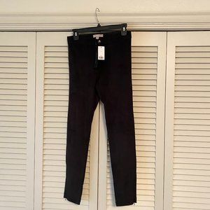 BANANA REPUBLIC NWT Black Faux Suede Pants Size 0
